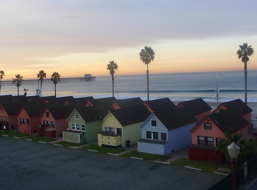 Winter Sunrise, Oceanside CA: Roberts Cottages